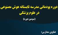 دوره پودمانی مدارس تابستانه هوش مصنوعی